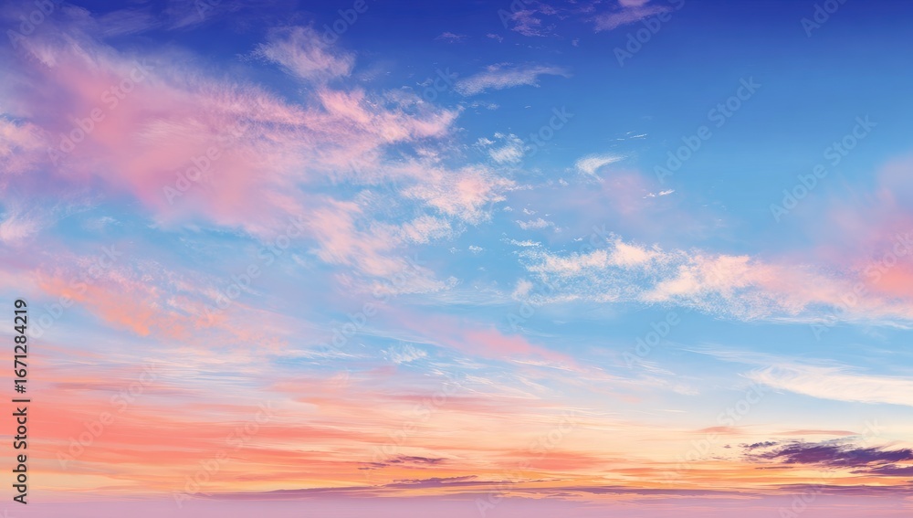 Obraz premium Colorful sunset cloudscape