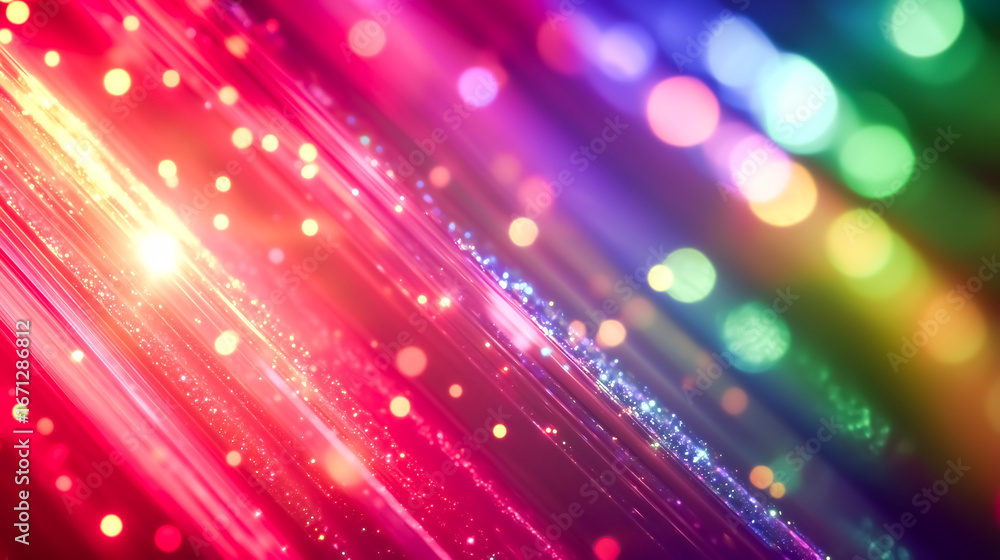 Obraz premium Abstract Rainbow Color Light Background.