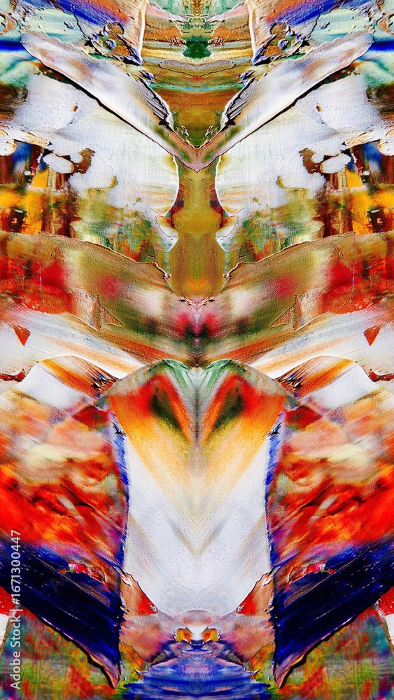 Fototapeta premium Abstract art background . Hand painting artwork on canvas .