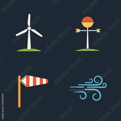 Weather set icons