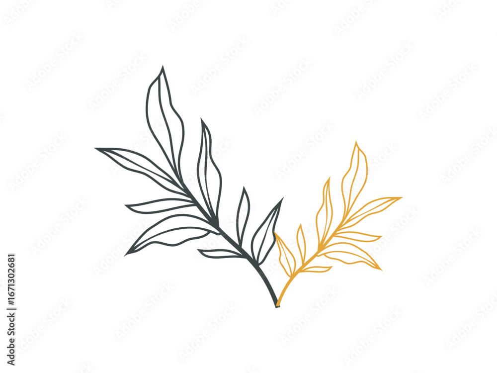 Naklejka premium Simple leaf.eps