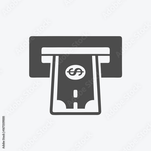 Dark money bill extraction from an automated teller machine is depicted in this picture