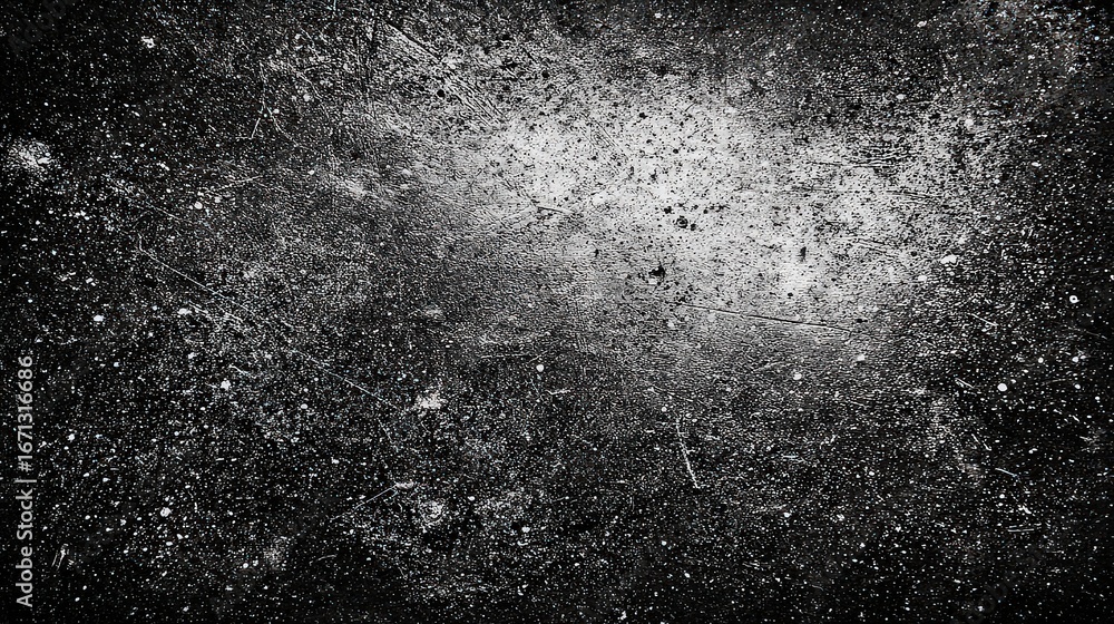 Obraz premium Abstract Dark Background with Scattered White Particles