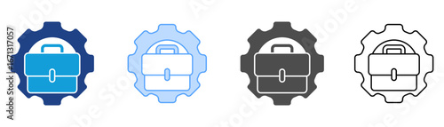 Portfolio Management Icon Set Multiple Style Collection