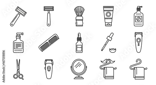 Collection of Minimalist Grooming Tools and Accessories