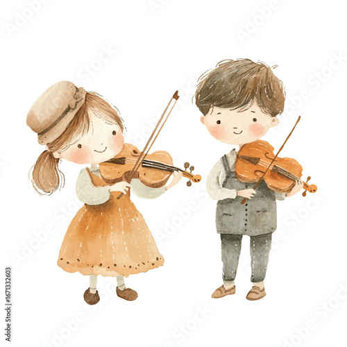 a cute  Duet Performance