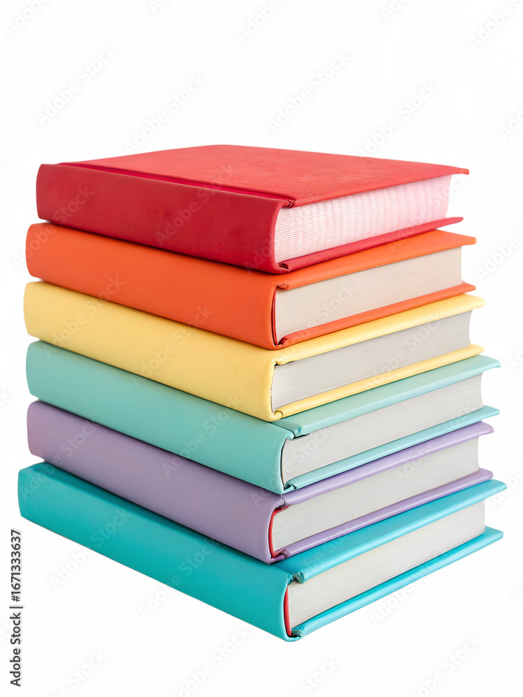 Fototapeta premium stack of books isolated on white