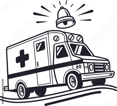 ambulance car vector illustration