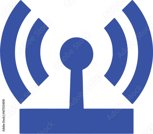 wi-fi signal icon fish simple icon. Vector ICON all icon Viktor	
