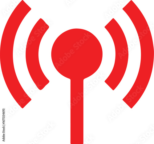 wi-fi signal icon fish simple icon. Vector ICON all icon Viktor	