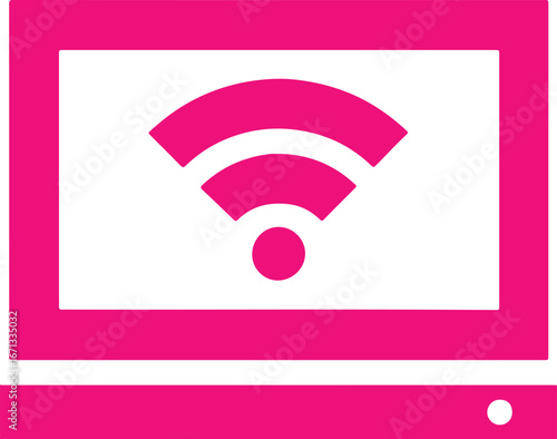 wi-fi signal icon fish simple icon. Vector ICON all icon Viktor	