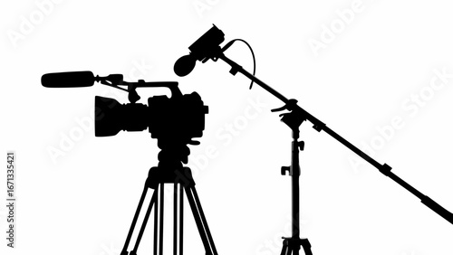 Cameraman with Professional Camera