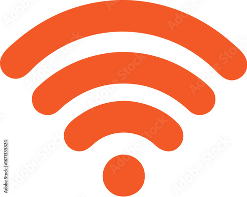 wi-fi signal icon fish simple icon. Vector ICON all icon Viktor	