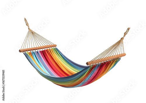 Colorful rainbow hammock