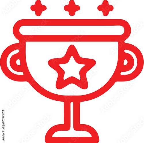 trophy icon fish simple icon. Vector ICON all icon Viktor