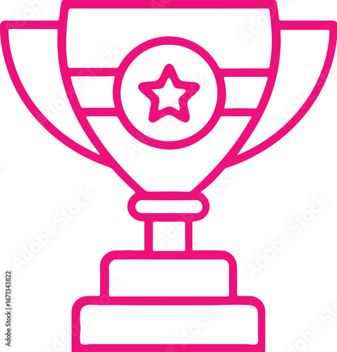trophy icon fish simple icon. Vector ICON all icon Viktor