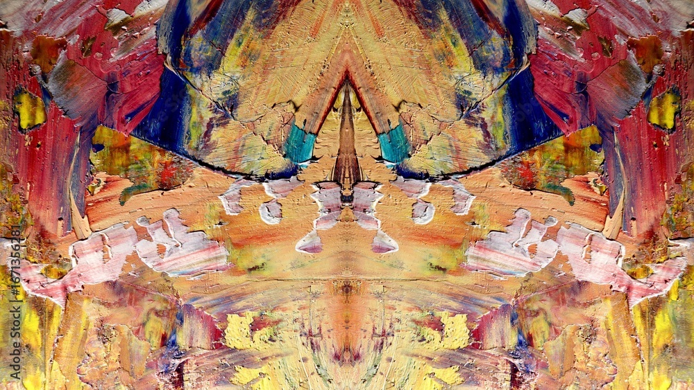 Fototapeta premium Abstract art background . Hand painting artwork on canvas .