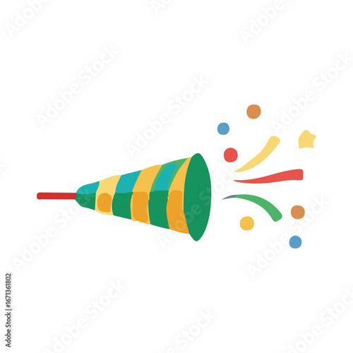 party horn vector illustration design