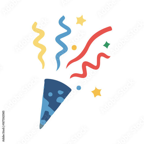 party horn vector illustration design