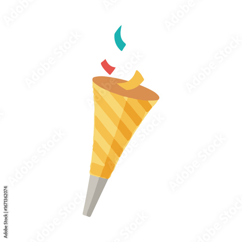party horn vector illustration design