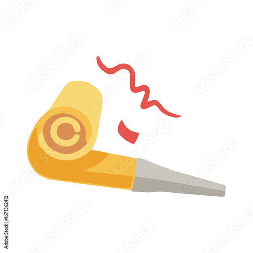 party horn vector illustration design