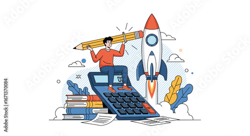 Financial growth and success through strategic planning and calculation for business development