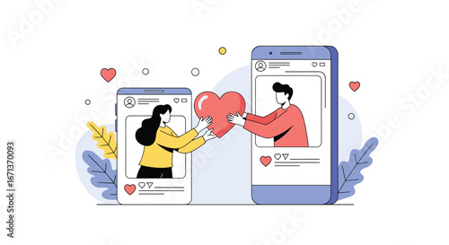 Online connection and relationship building through social media platforms