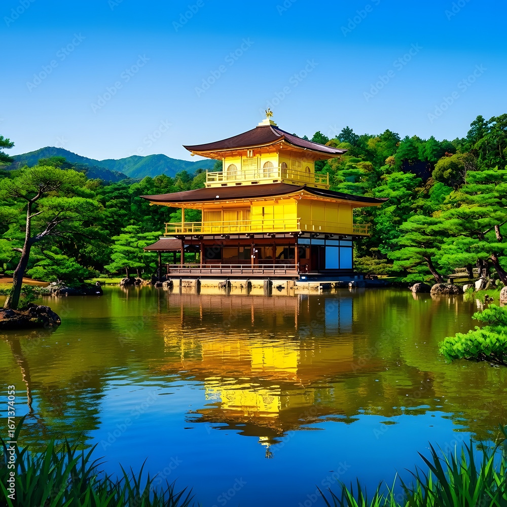 Naklejka premium Traditional Japanese Building