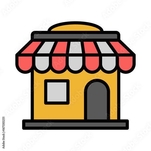Store Icon Vector Illustration Color Version