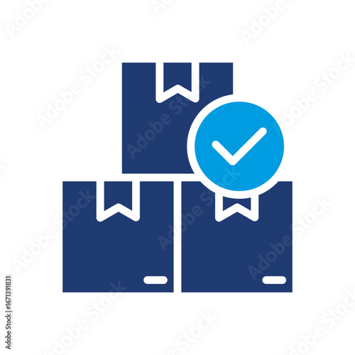 Stock Icon Vector Illustration Blue Version