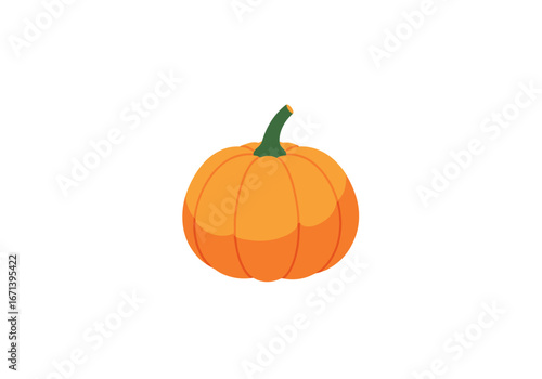 Vibrant autumn pumpkin captures the spirit of harvest and Halloween celebrations naturally