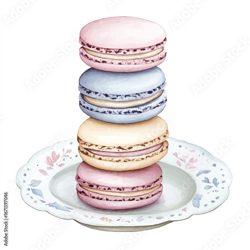 a cute French macarons