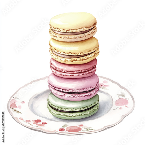 a cute French macarons
