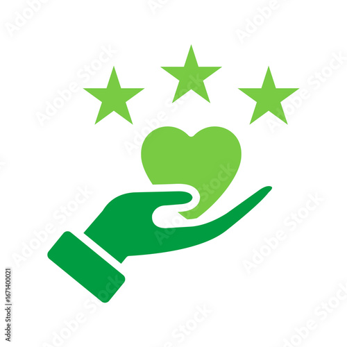 Loyalty Icon Vector Illustration Green Version
