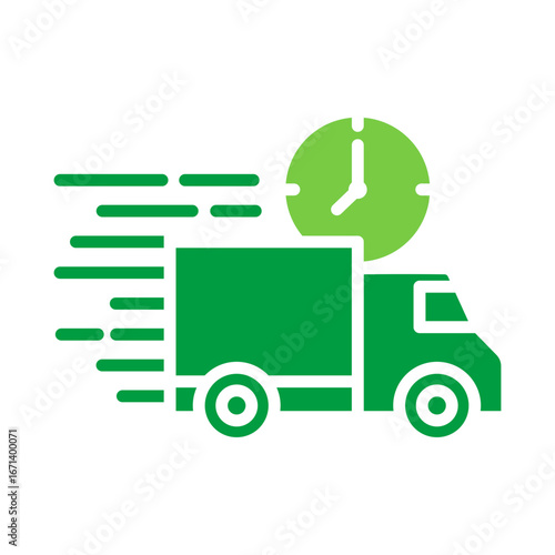 Delivery Icon Vector Illustration Green Version