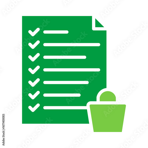 Wishlist Icon Vector Illustration Green Version