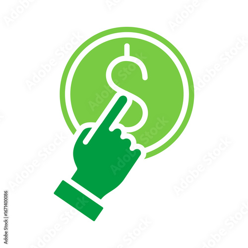 Pay Icon Vector Illustration Green Version