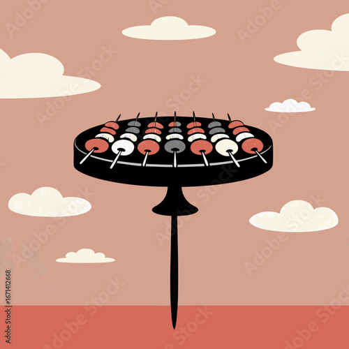 Antipasto skewers platter 