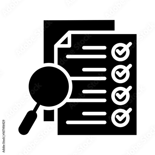 Accountability Icon Vector Illustration Glyph Version