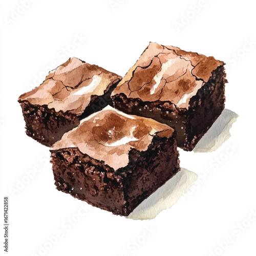 a cute fudgy brownies with crackly top