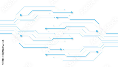 Abstract futuristic circuit board Illustration, Circuit board with various technology elements. Circuit board pattern for technology background. Vecto