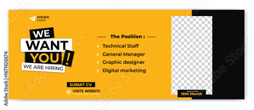 Hiring Facebook cover ads template design for social media post