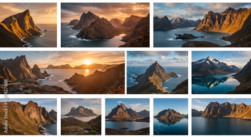 Scenic photography 2026 wall calendar with breathtaking mountain and ocean landscapes.