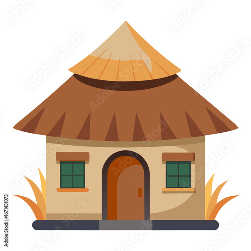 illustration of a house with a roof
