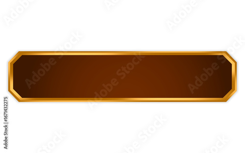 Free Download Decorative horizontal metallic gold text box – An elegant handcrafted decorative text frame ideal for branding, kemasan, dan presentasi premium. - GFXLoad