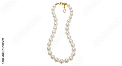 Isolated Pearl Necklace