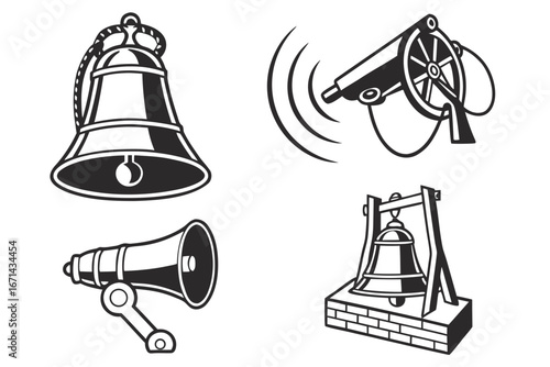 Collection of Sound and Announcement Icons.
