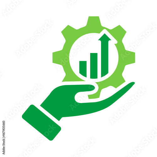 Optimization Icon Vector Illustration Green Version