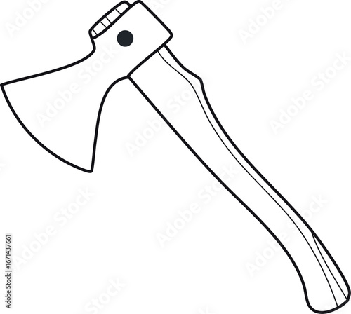 Camping axe outline
