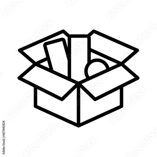 Goods Icon Vector Illustration Line Version